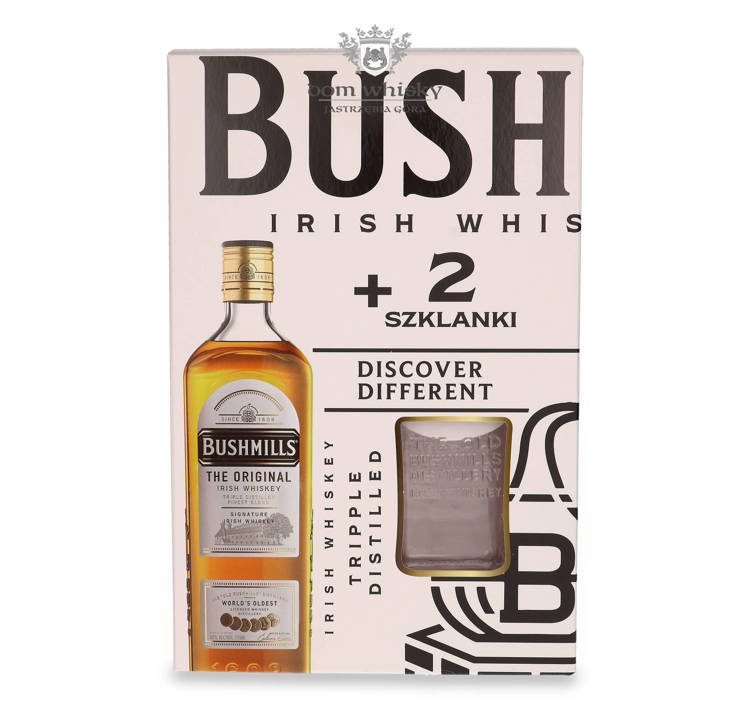 Bushmills Original + 2 szklanki / 40% / 0,7l