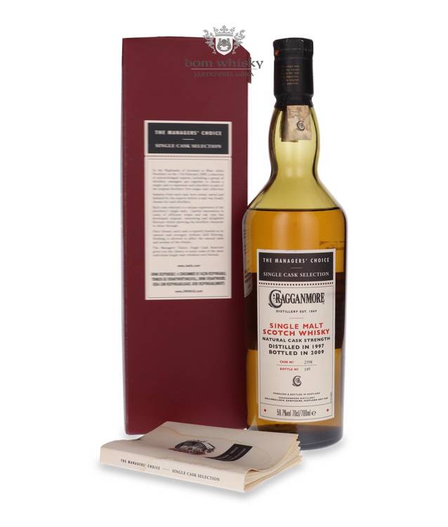 Cragganmore 1997 (B. 2009); The Manager's Choice / 59,7% / 0,7l