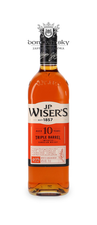 J.P. Wiser's 10-letni Triple Barrel Canadian Whiskey / 40% / 0,7l