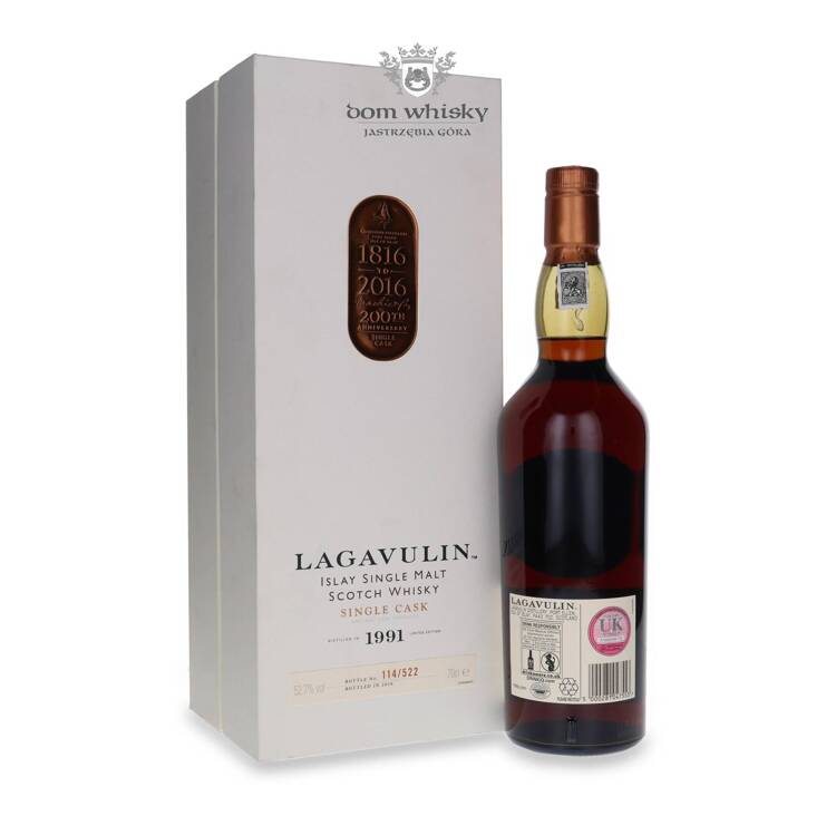 Lagavulin 1991 Single Cask (Bottled 2016) 200th Anniversary / 52,7%/ 0,7l    