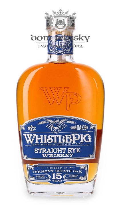 WhistlePig Straight Rye Whiskey, 15-letni / 46% / 0,75l