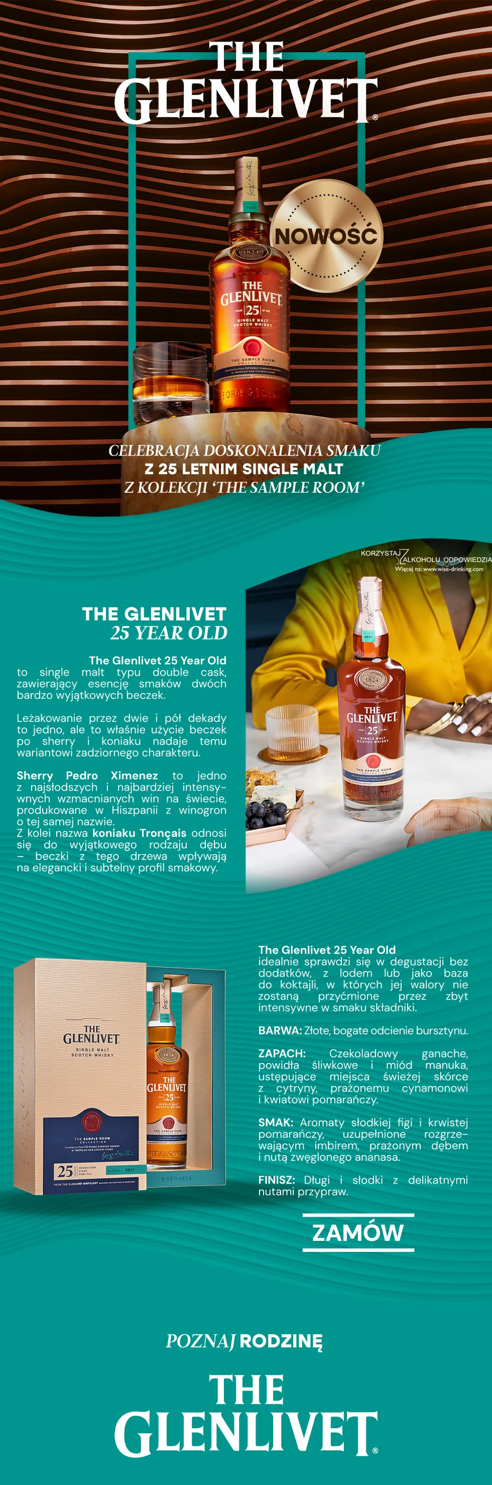 Baner główny mobilny - kolekcja whisky The Glenlivet