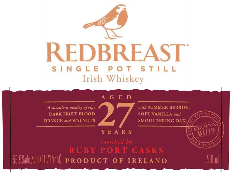 Redbreast z beczek po porto