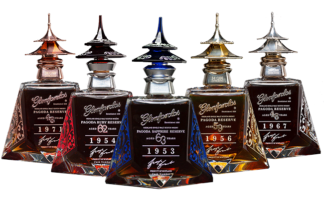 Glenfarclas Pagoda Reserve Series w komplecie