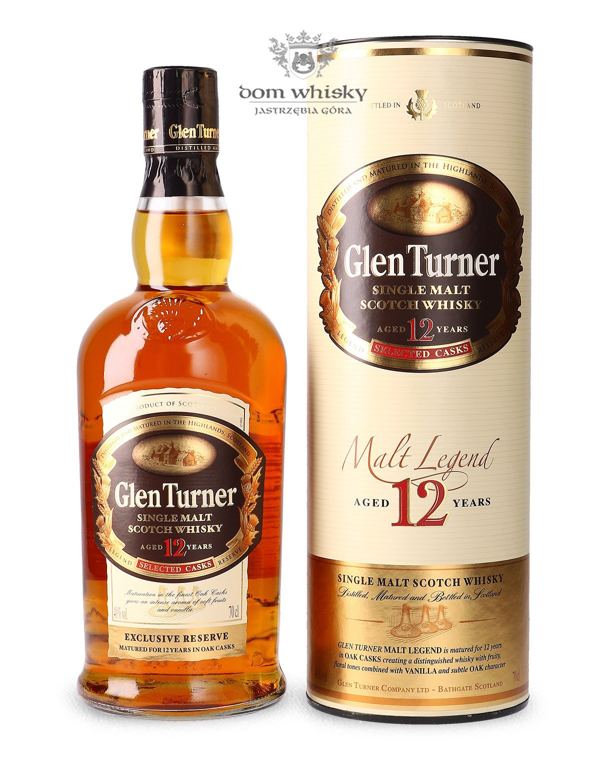 Glen Turner 12letni /40/ 0,7l Scotch Whisky \ Single malt whisky