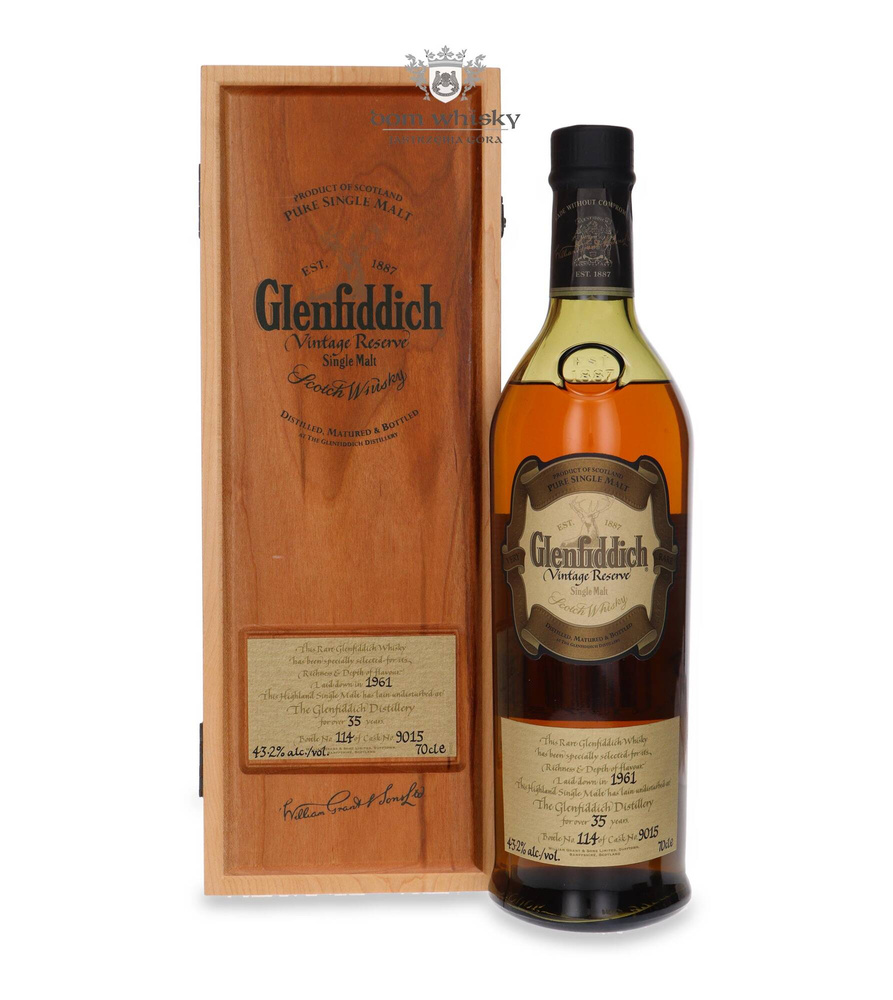 Glenfiddich 1961 Vintage Reserve, 35 years old (Cask9015) 43.2% / 0.7