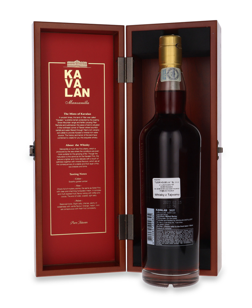 Kavalan Solist Manzanilla Sherry Cask (Taiwan) / 54%/ 0,7l