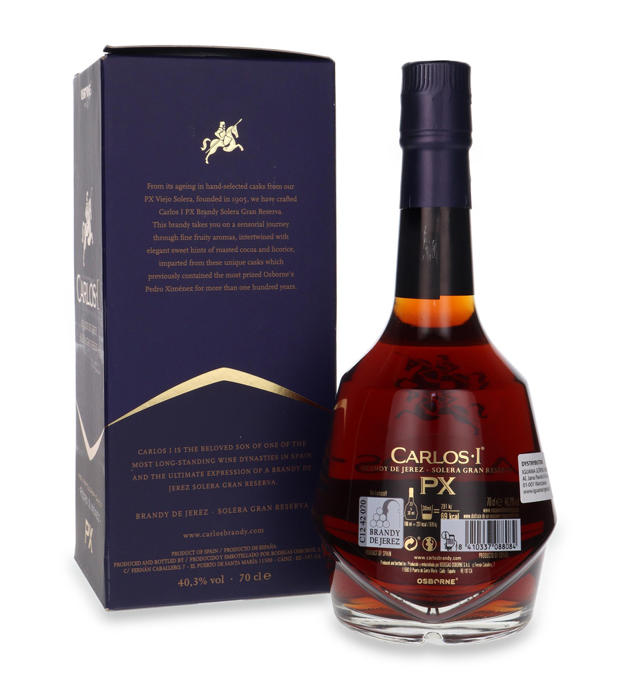 Carlos I Solera Gran Reserva Aged in Pedro Ximénez Sherry Cask / 40.3% / 0.7l