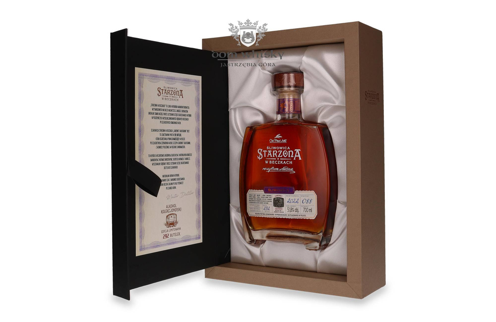 Wódka Śliwowica Starzona w Beczkach Cabernet Sauvignon / 51,8% / 0,7l