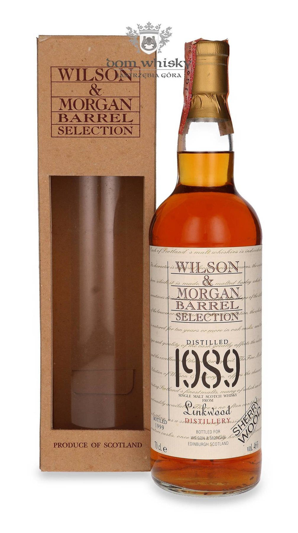 ウイスキー WILSON & MORGAN BARREL SELECTION 1989 Linkwood 1989 Wilson & Morgan Single Malt 46% 0.7l