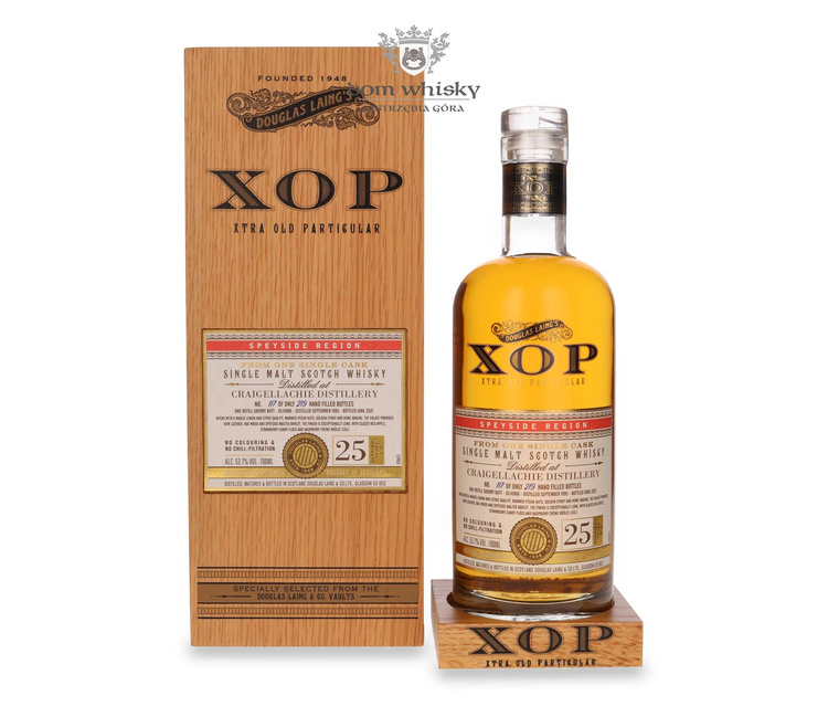 Craigellachie 25-letni (D.1995, B.2021) Douglas Laing’s XOP / 53,7%/ 0,7l	