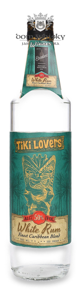 Tiki Lovers White Rum Finest Caribbean / 50% / 0,7l