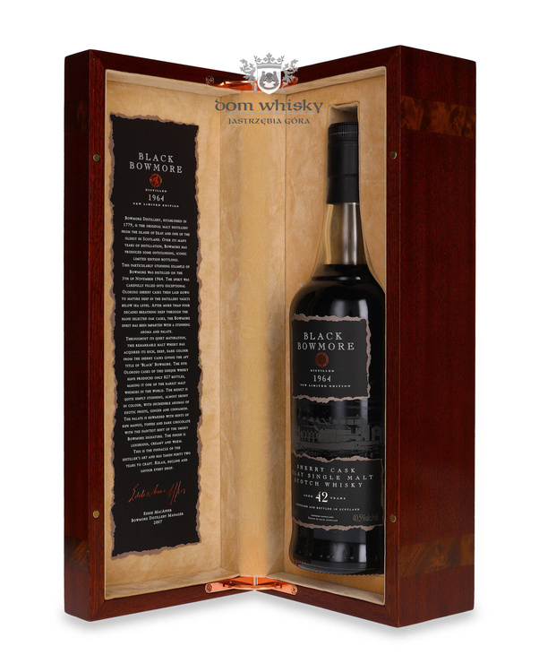 Black Bowmore 42-letni (D.1964, B.2007) The Trilogy /40,5%/ 0,7l