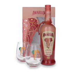Amarula Raspberry Cream Liqueur + 2 glasses / 15.5% / 0.7l