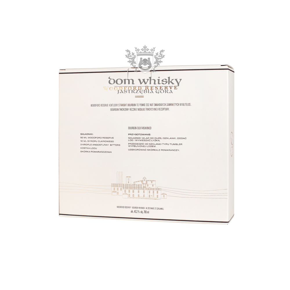 Woodford Reserve Kentucky Straight Bourbon + szklanka /bez opakowania /43,2%/ 0,7l      