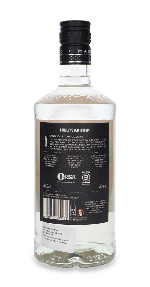 Langley's Old Tom Gin Small Batch / 47% / 0.7l