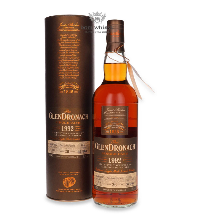 GlenDronach 26-letni (D.1992, B.2018) PX Puncheon # 8316 / 51,8%/ 0,7l