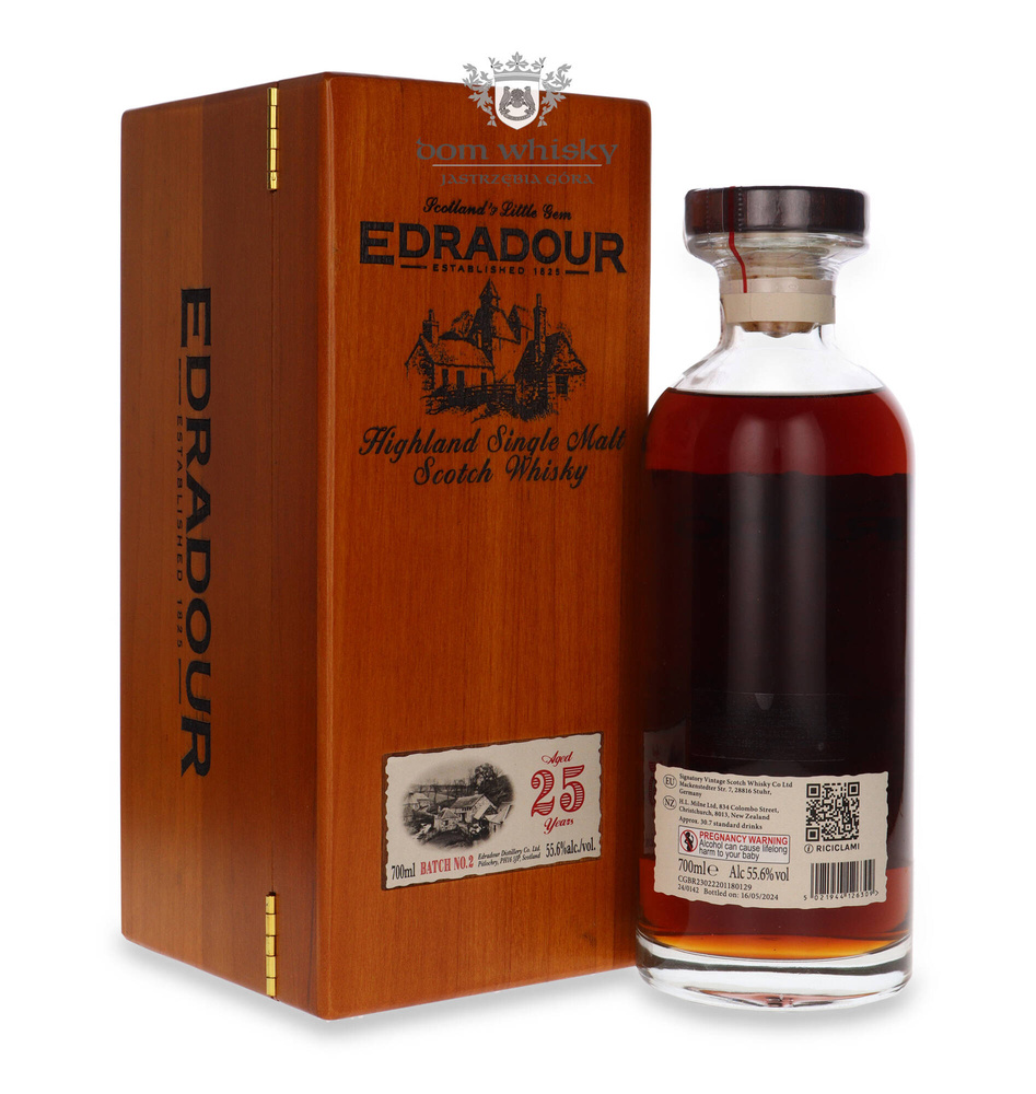 Edradour 25-letni 1st Fill Oloroso Sherry Butt Batch. 2/ 55,6% / 0,7l