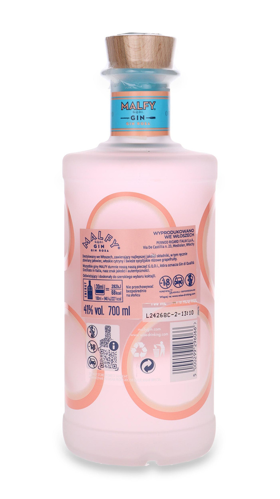 Malfy Gin Rosa (Pink Grapefruit) / 41% / 0.7l