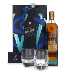 Johnnie Walker Blue Limited Edition Design + 2 szklanki / 40% / 0,7l