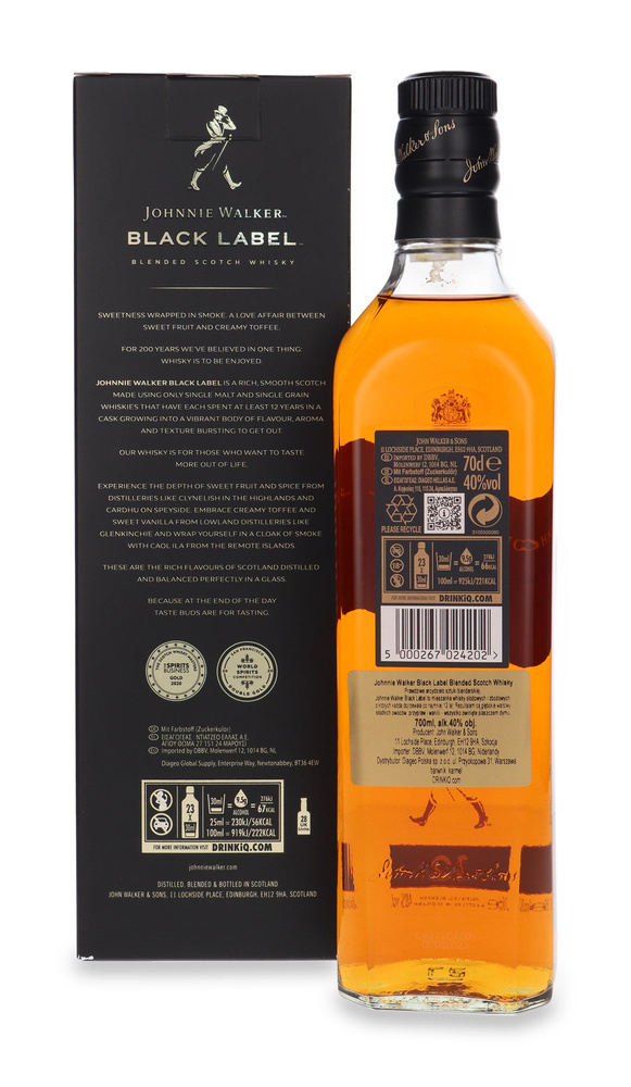Johnnie Walker Black 12 years old / 40% / 0.7l