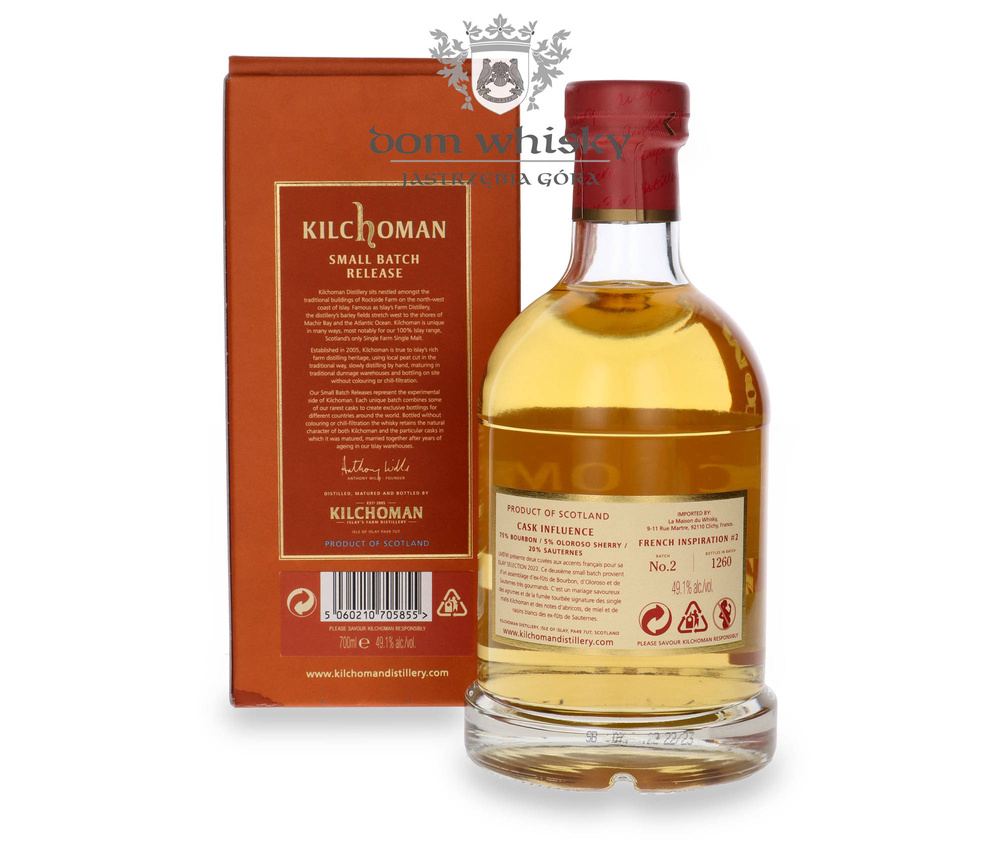 Kilchoman French Inspiration No. 2 Bourbon /Oloroso /Sauternes / 49,1%/ 0,7l