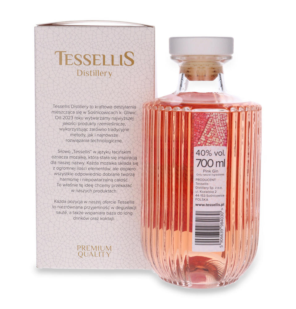 Tessellis Pink Gin / 40% / 0,7l