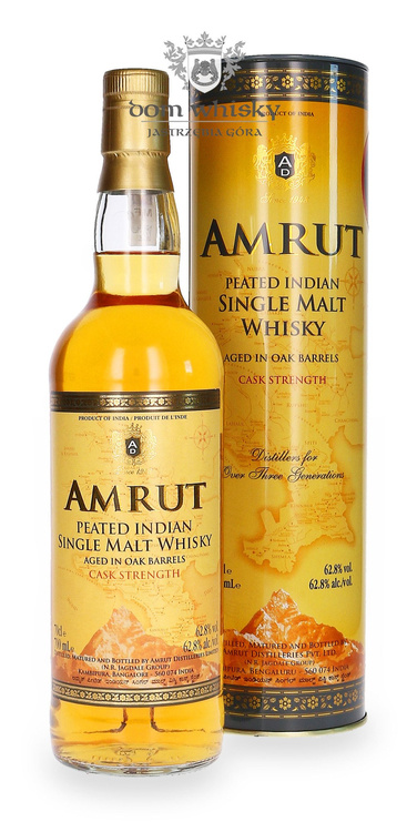 Amrut Peated Cask Strength / 62,8%/ 0,7l