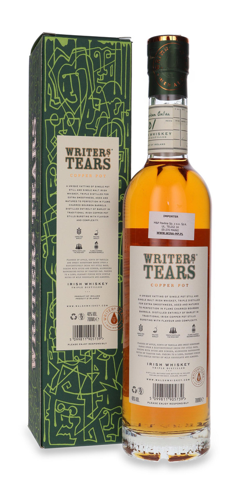 Writers Tears Irish Whiskey / 40% / 0,7l
