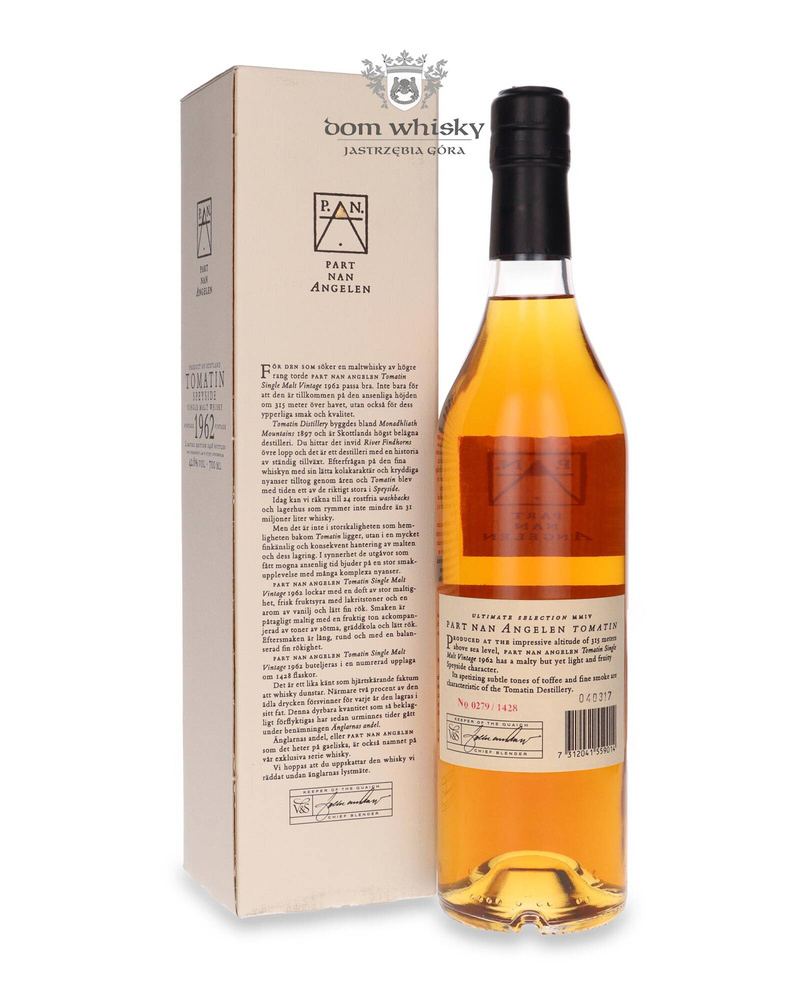 Tomatin Vintage 1962 Part Nan Angelen / 42.6% / 0.7l