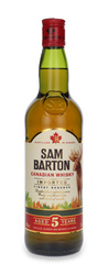 Sam Barton Finest Reserve 5-letnia Canadian Whisky / 40%/ 0,7l