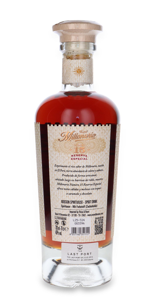 Ron Millonario 15 Reserva Especial / 40% / 0,7l