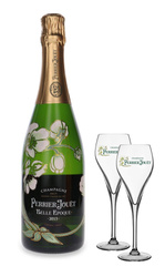 Zestaw Szampan Perrier-Jouet Belle Epoque Brut 2015 / 12,5% / 0,75l + 2 kieliszki