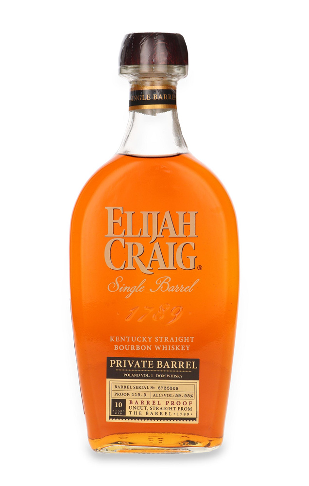 Elijah Craig 10-letni Private Barrel/Barrel Proof / 59,95% / 0,7l