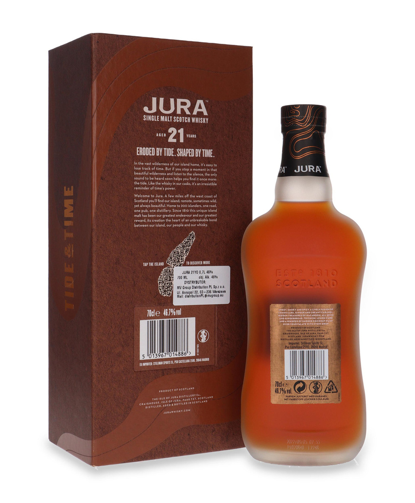 Jura Tide 21 Year Old 2022 Release / 46.7% / 0.7l