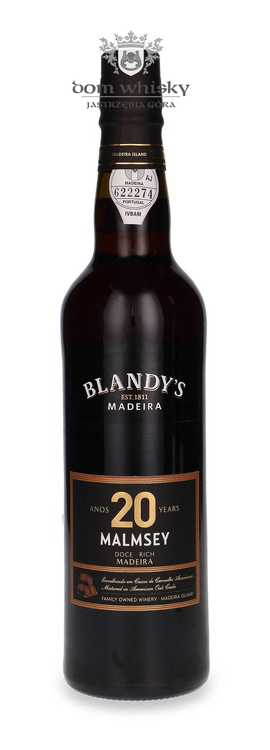  Blandy's 20-letni Malmsey Madeira (Portugalia) / 20%/ 0,5l			