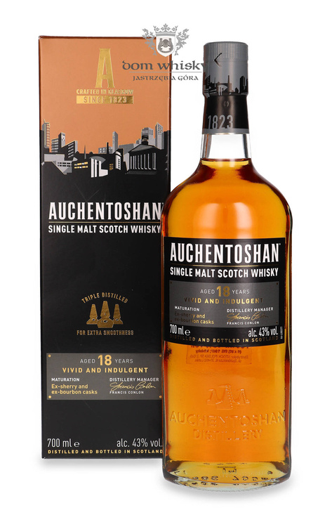 Auchentoshan 18-letni Vivid and Indulgent / 43% / 0,7l