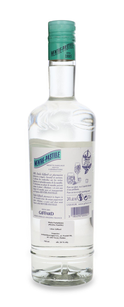 Giffard Menthe Pastille (Pastille mint) bar liqueur /24%/0.7l