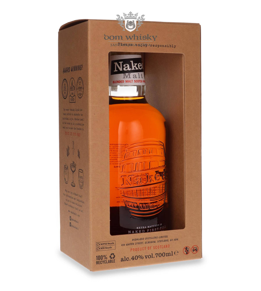 The Naked Malt Blended Malt / karton / 40%/ 0,7l	 