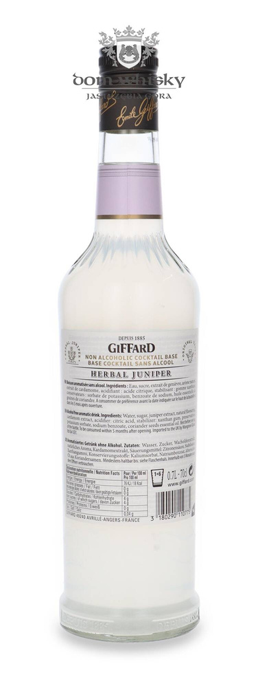 Baza do koktajli Giffard Herbal Juniper 0% 0,7L