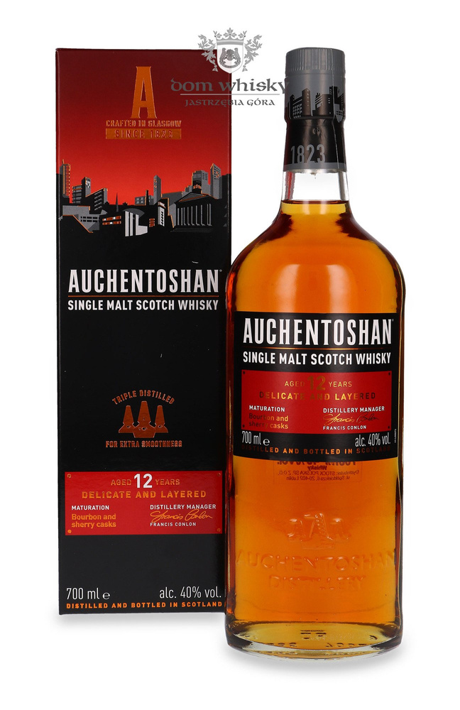 Auchentoshan 12-letni Delicate & Layered /bez opakowania/ 40% / 0,7l