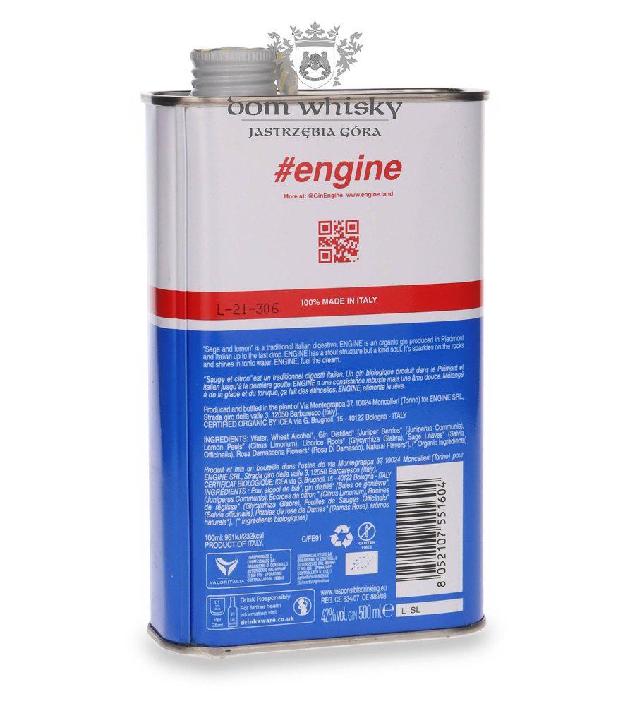 Engine Pure Organic Gin / 42% / 0,5l