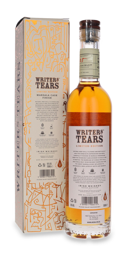 Writers Tears Marsala Cask Finish Limited Edition / 45% / 0.7l