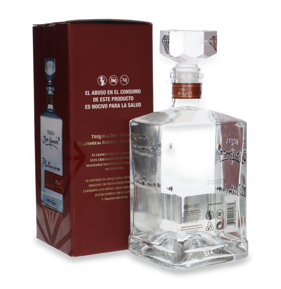 Tequila Don Ramón Platinium Reposado Cristalino / 35% / 0,7l