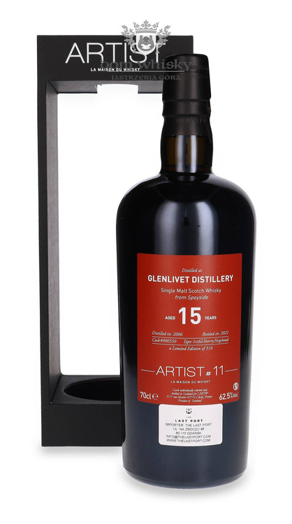 Glenlivet 15-letni (D.2006, B.2021) Artist #11 / 62,5% / 0,7l