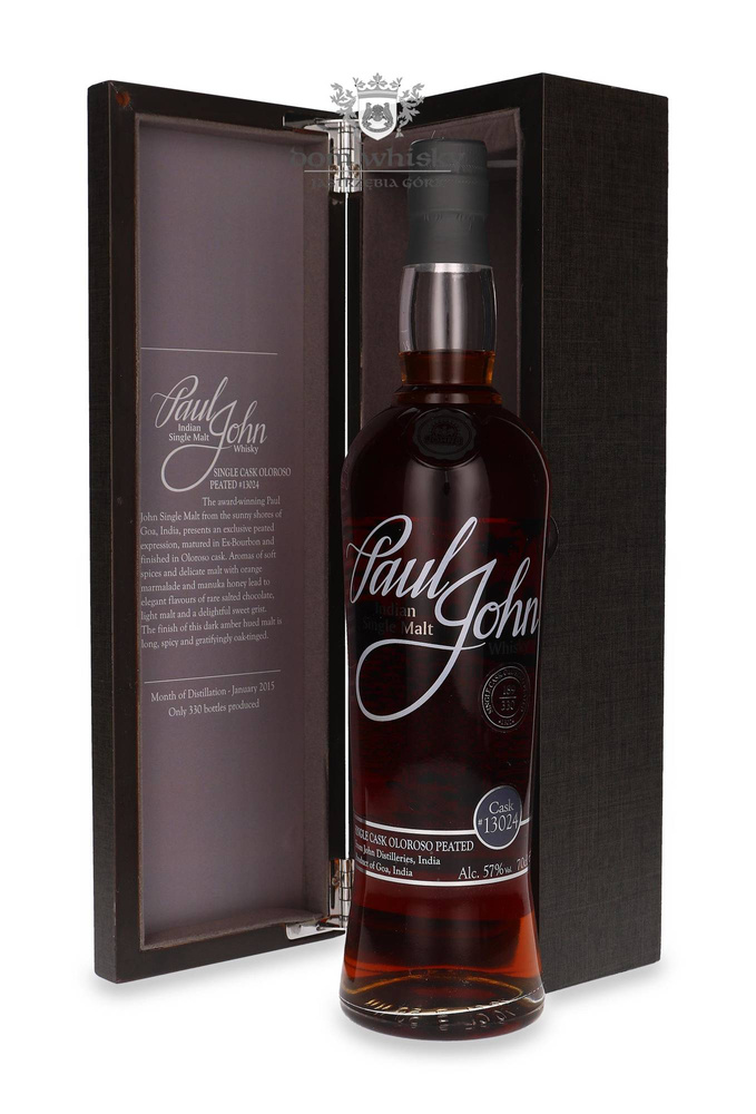 Paul John 2015 (Bottled 2021) M&amp;P Cask Collection Club, Cask # 13024 / 57% / 0.7l