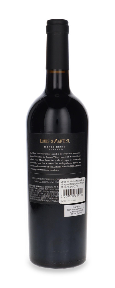 Louis M. Martini Monte Rosso Vineyard Gnarly Vine Zinfandel 2019 /15,9%/ 0,75l