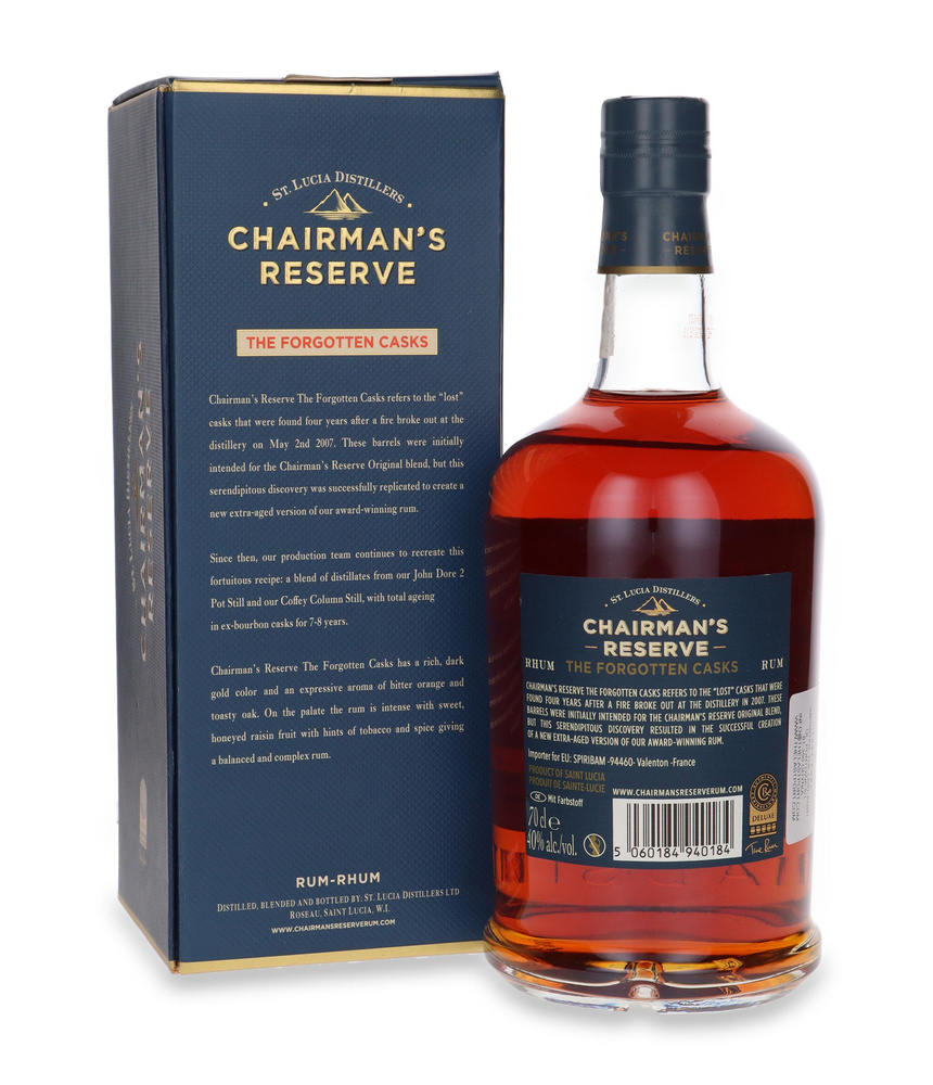 Chairman's Reserve The Forgotten Cask Rum / 40% / 0.7l