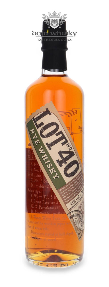 Flight No. 40 Rye Whiskey Canadian / 43%/ 0.7l