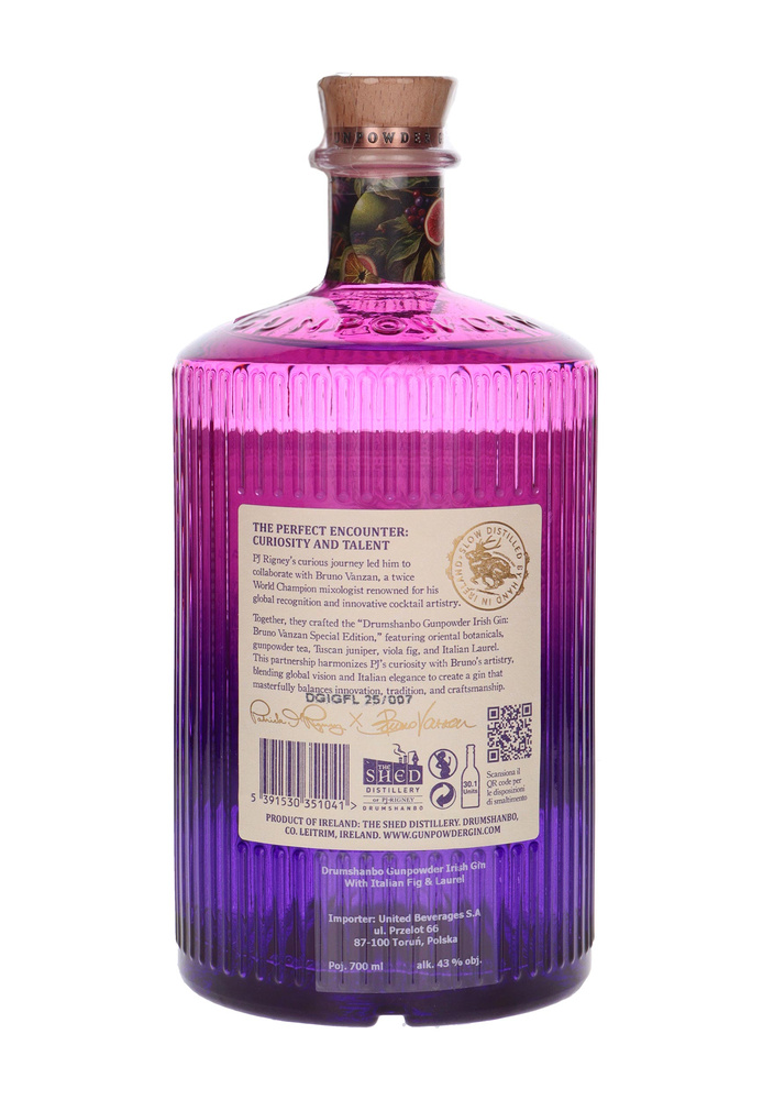 Drumshanbo Gunpowder Irish Gin with Sardinian Citrus Ceramic / 43% / 0.7l